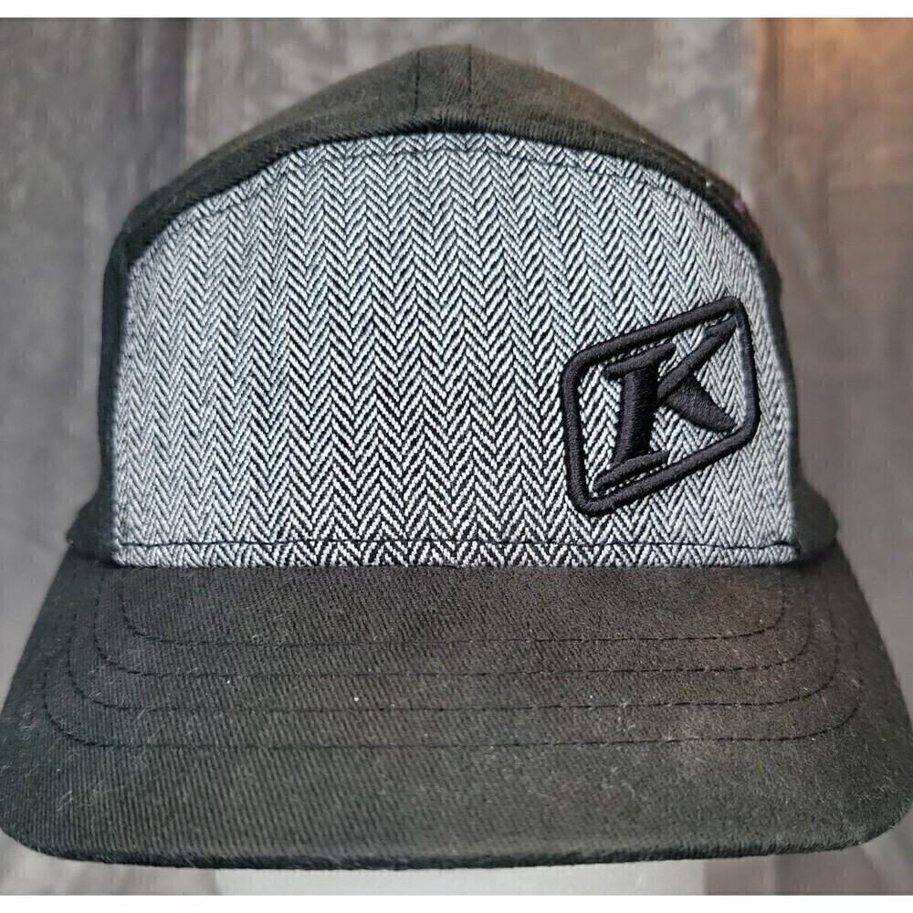 Womens Klim Flex Fit S/M Cadet style black/gray hat RARE
